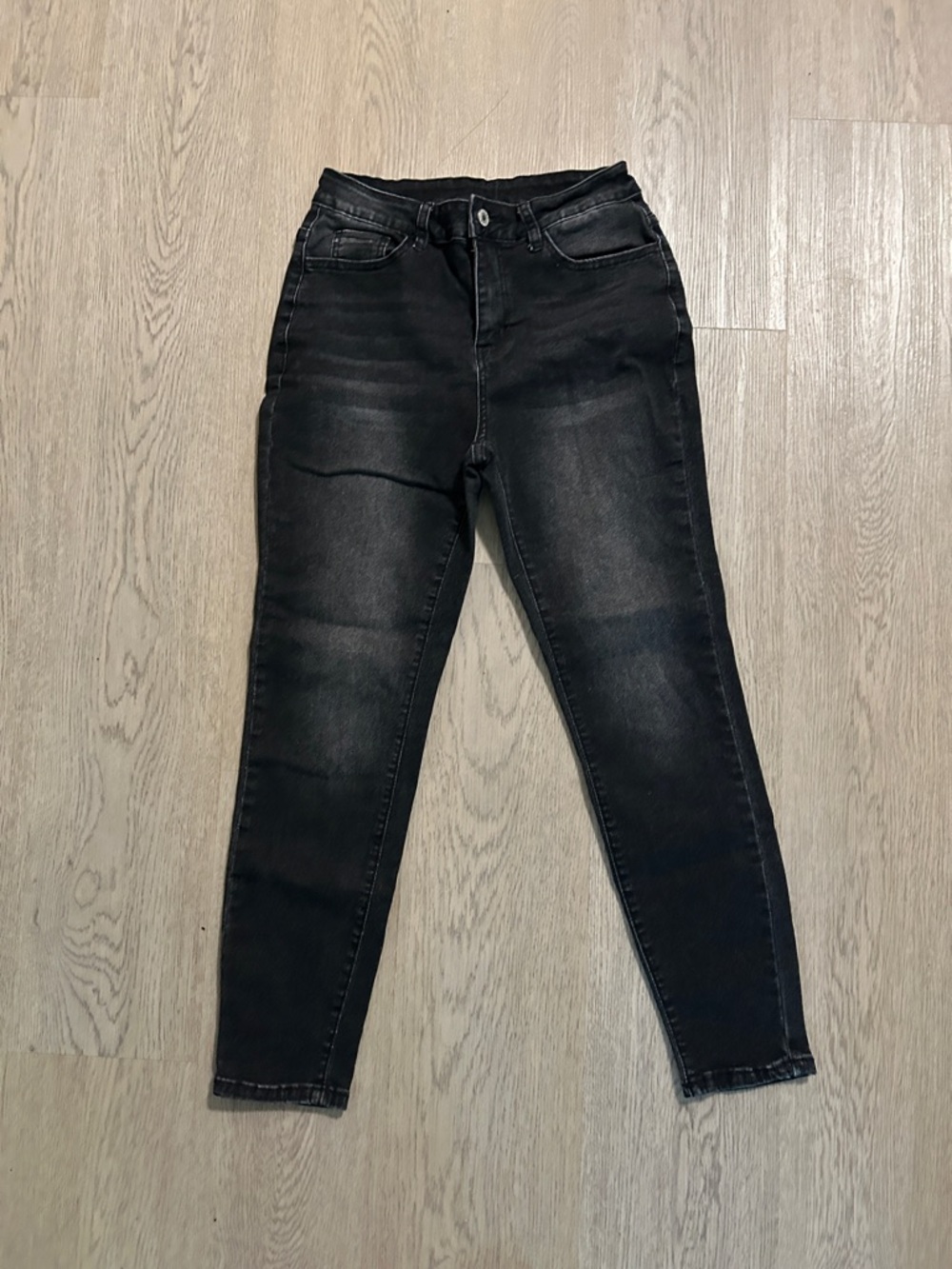 Women's Black High-Rise Slim Jeans